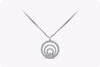 1.98 Carats Total Chopard Happy Spirit Diamond Pendant Necklace in White Gold