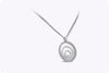 1.98 Carats Total Chopard Happy Spirit Diamond Pendant Necklace in White Gold