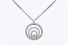 1.98 Carats Total Chopard Happy Spirit Diamond Pendant Necklace in White Gold