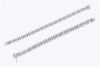 16.92 Carats Total Mixed-Cut Diamond Floral Motif Necklace in White Gold