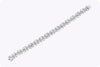 16.65 Carat Total Mixed Cut Cluster Diamond Floral Bracelet in White Gold