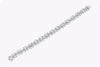 16.65 Carat Total Mixed-Cut Diamond Floral Bracelet in White Gold