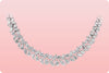 51.48 Carats Total Multi Shape Graduating Diamonds Riviere Necklace in White Gold