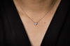 0.28 Carats Total Brilliant Round Cut Diamond Heart Shape Pendant Necklace in White Gold