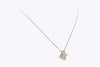 0.37 Carat Diamond Butterfly Pendant Necklace in Two-tone Gold