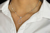 1.40 Carat Total Brilliant Round Diamond Open Work Pendant Necklace in White Gold