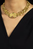 SeidenGang Tourmaline Greek God Helios Multi-Strand Necklace in 18K Yellow Gold