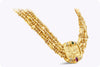 18 Karat Yellow Gold SeidenGang Tourmaline Greek God Helios Multi-Strand Necklace