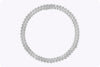 1.06 Carats Total Brilliant Round Diamond Double Strand Ball Necklace in White Gold