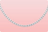 22.59 Carats Total Brilliant Round Diamond Riviera Tennis Necklace in Platinum