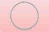51.59 Carat Total Brilliant Round Diamond Riviere Tennis Pendant Necklace in Platinum