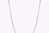 2.58 Carats Total Brilliant Round Diamond Long Fashion Necklace in White Gold