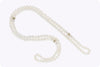 1.00 Carats Total Diamond and Pearl Collapsible Multi-Strand Necklace in Yellow Gold