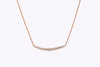0.37 Carat Graduating Round Brilliant Cut Diamond Pendant in Rose Gold