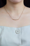 0.37 Carat Graduating Round Brilliant Cut Diamond Pendant in Rose Gold