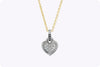 Judith Ripka 0.60 Carat Diamond Heart-Shaped Pendant Necklace in White Gold