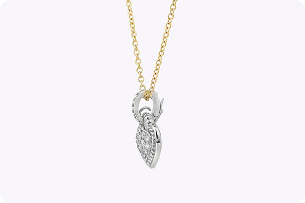 Judith Ripka 0.60 Carat Diamond Heart-Shaped Pendant Necklace in White Gold
