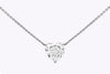 diamond solitaire pendant necklace
