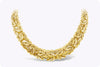 14K Yellow Gold Byzantine Link Intertwined Design Necklace
