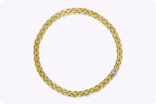 Isabelle Fa Signed 18K Yellow Gold Chain Necklace