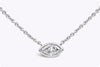 1.00 Carat Marquise Cut Diamond Solitaire Pendant Necklace