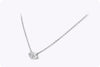 1.00 Carats Marquise Cut Diamond Solitaire Pendant Necklace in White Gold