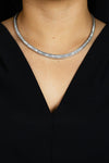 21.15 Carats Total Baguette Cut Diamond Channel Set Tennis Necklace in Platinum