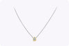 GIA Certified 0.92 Carat Pear Shape Diamond Pendant Necklace in Two-Tone Gold