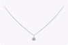 0.31 Carat Brilliant Round Cut Diamond Solitaire Pendant Necklace