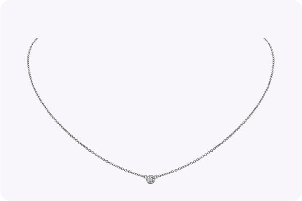 solitaire pendant necklace