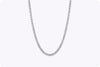 13.27 Carats Total Round Brilliant Cut Diamond Tennis Necklace in White Gold