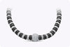 De Grisogono 43.44 Carats Total Black and White Diamond Choker Necklace in White Gold