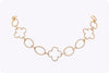 6.67 Carats Total Round Brilliant Cut Diamond Open-Work Necklace in Rose Gold