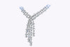 41.21 Carats Total Mixed-Cut Diamond Cluster Necklace in White Gold