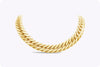 14 Karat Yellow Gold Wide Cuban Link Chain Necklace