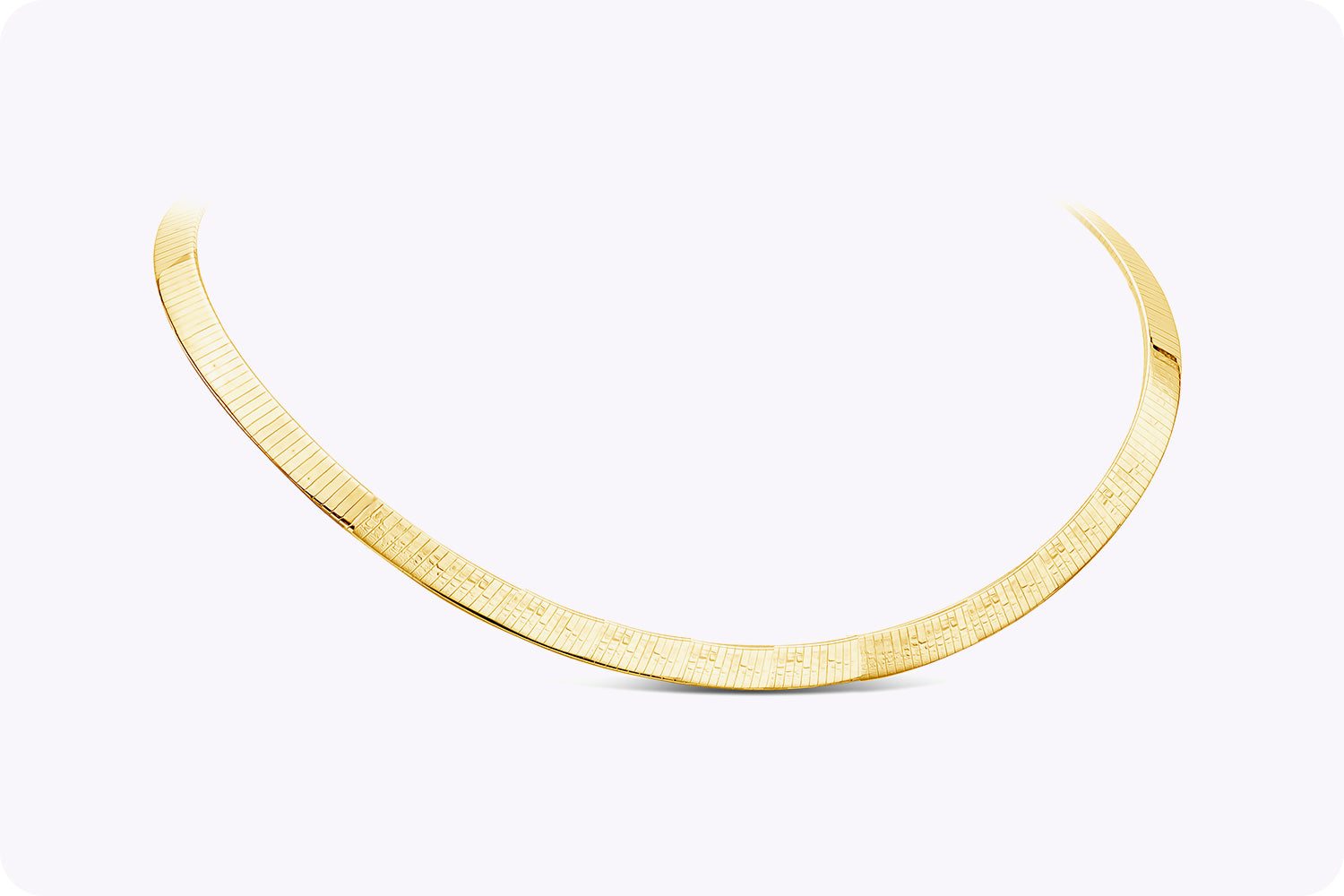 37.84 Grams Omega Chain Collar Necklace in Yellow Gold