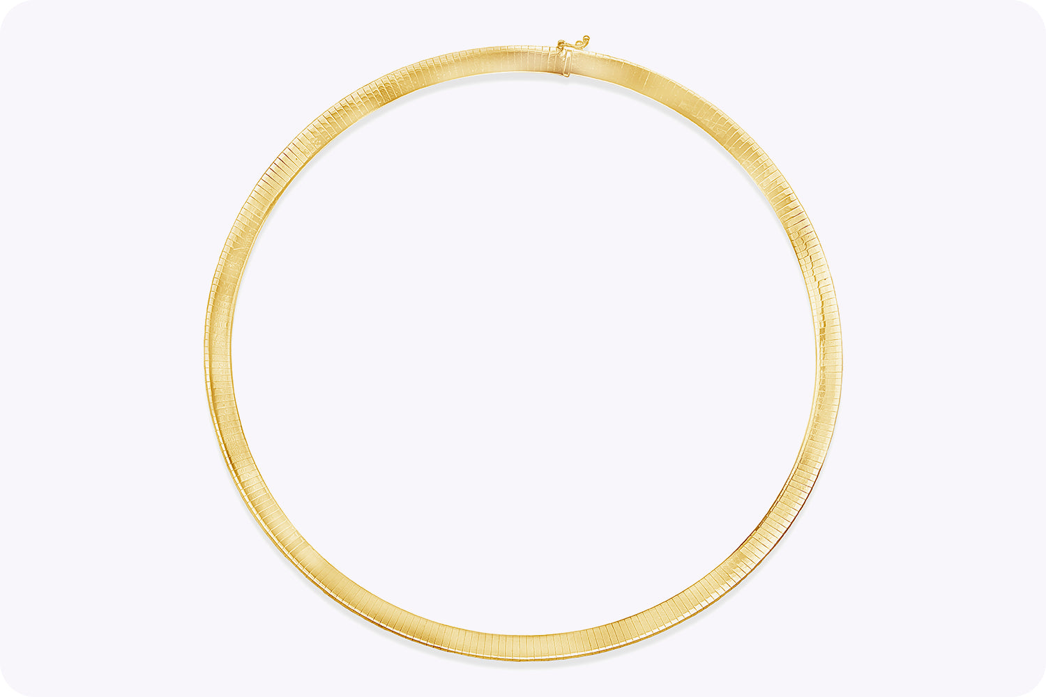 37.84 Grams Omega Chain Collar Necklace in Yellow Gold