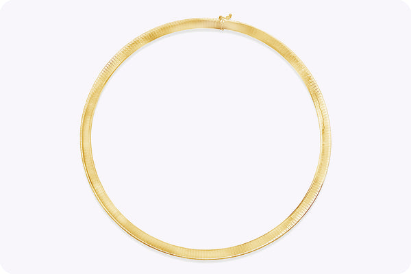 37.84 Grams Omega Chain Collar Necklace in Yellow Gold