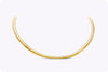 14 Karats Yellow Gold Omega Chain Necklace