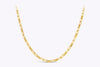 18 Karats Yellow Gold Figaro Chain Necklace