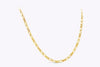 18 Karats Yellow Gold Figaro Chain Necklace