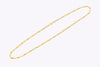 27 Grams Figaro Chain Link Necklace in Yellow Gold