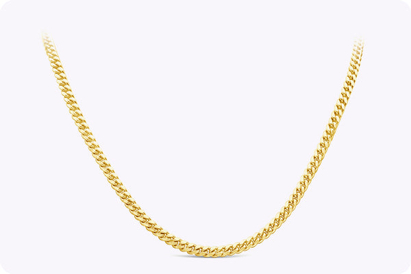 58.3 Grams Solid Cuban Link Chain in Yellow Gold