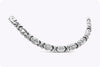 28.62 Grams Ancient Roman Style Collar Necklace in White Gold