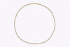 7.52 Carats Total Round Brilliant Cut Diamond Tennis Necklace in Yellow Gold