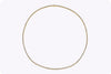 7.52 Carat Total Round Diamond Tennis Necklace in Yellow Gold