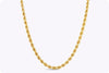 47.00 Grams Twisted Rope Chain Necklace in Yellow Gold