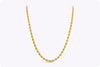 47.00 Grams Twisted Rope Chain Necklace in Yellow Gold