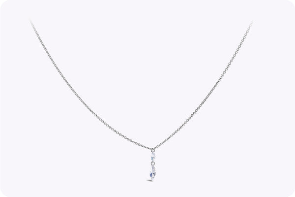 Shape Diamond Pendant Necklace