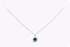 Diamond Halo Pendant Necklace